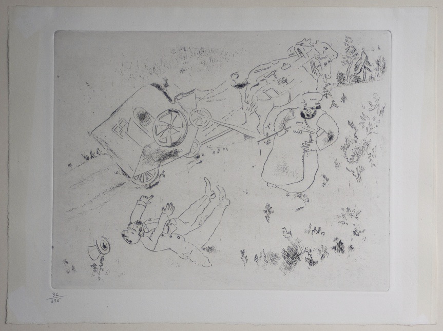 Marc Chagall Gogol Dode Zielen Het rijtuig slaat om 09