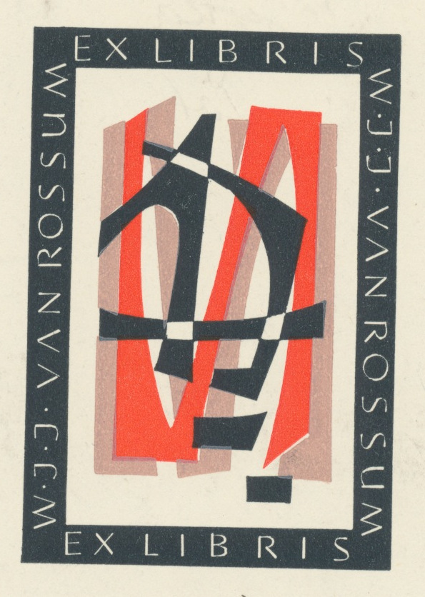 015 Ex Libris W.J.J. Van Rossum -  1,80 euro 02
