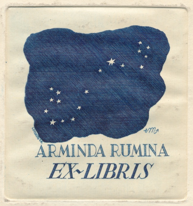 045 Ex libris Arminda Rumina - Eduardo Malta 2,50 euro 02
